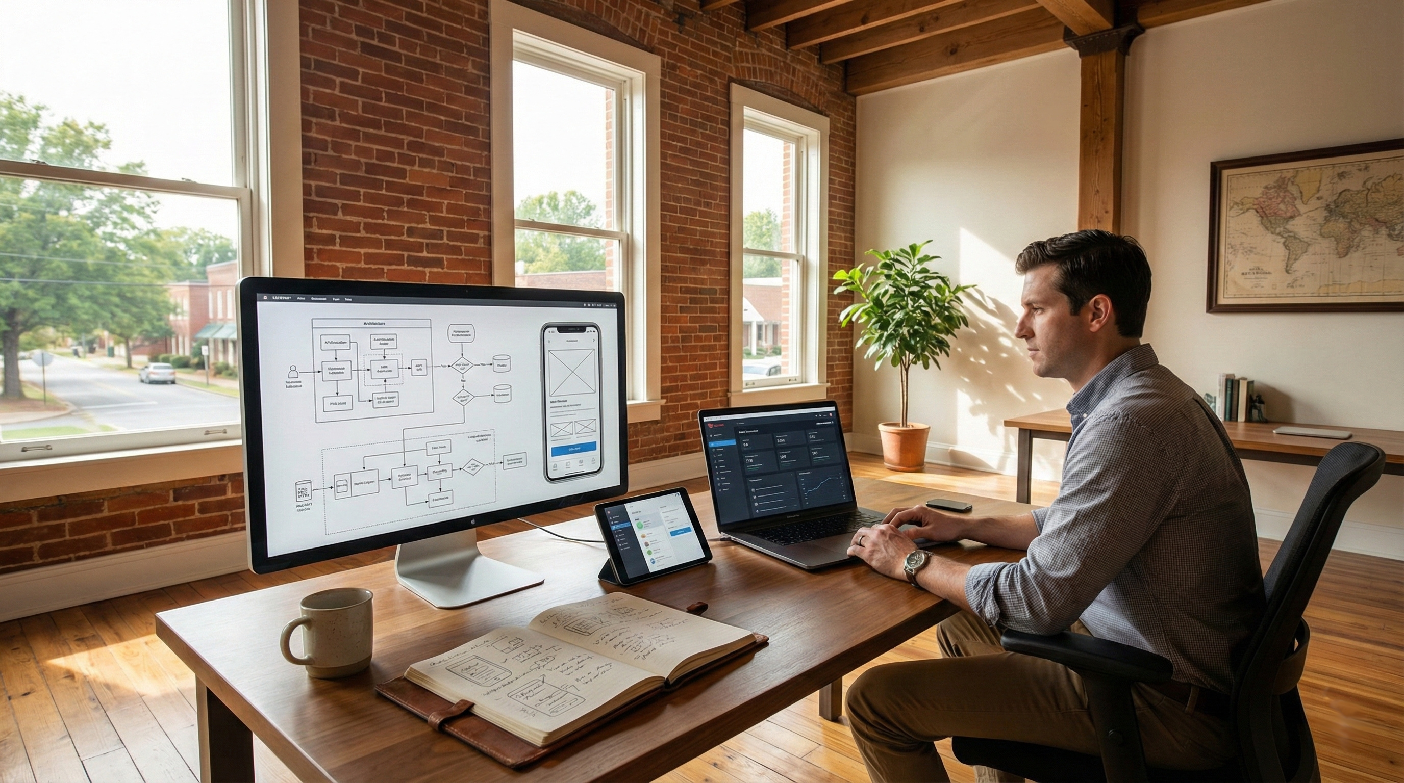 Custom software development, Centreville Tech — backend and mobile applications built for your workflow.